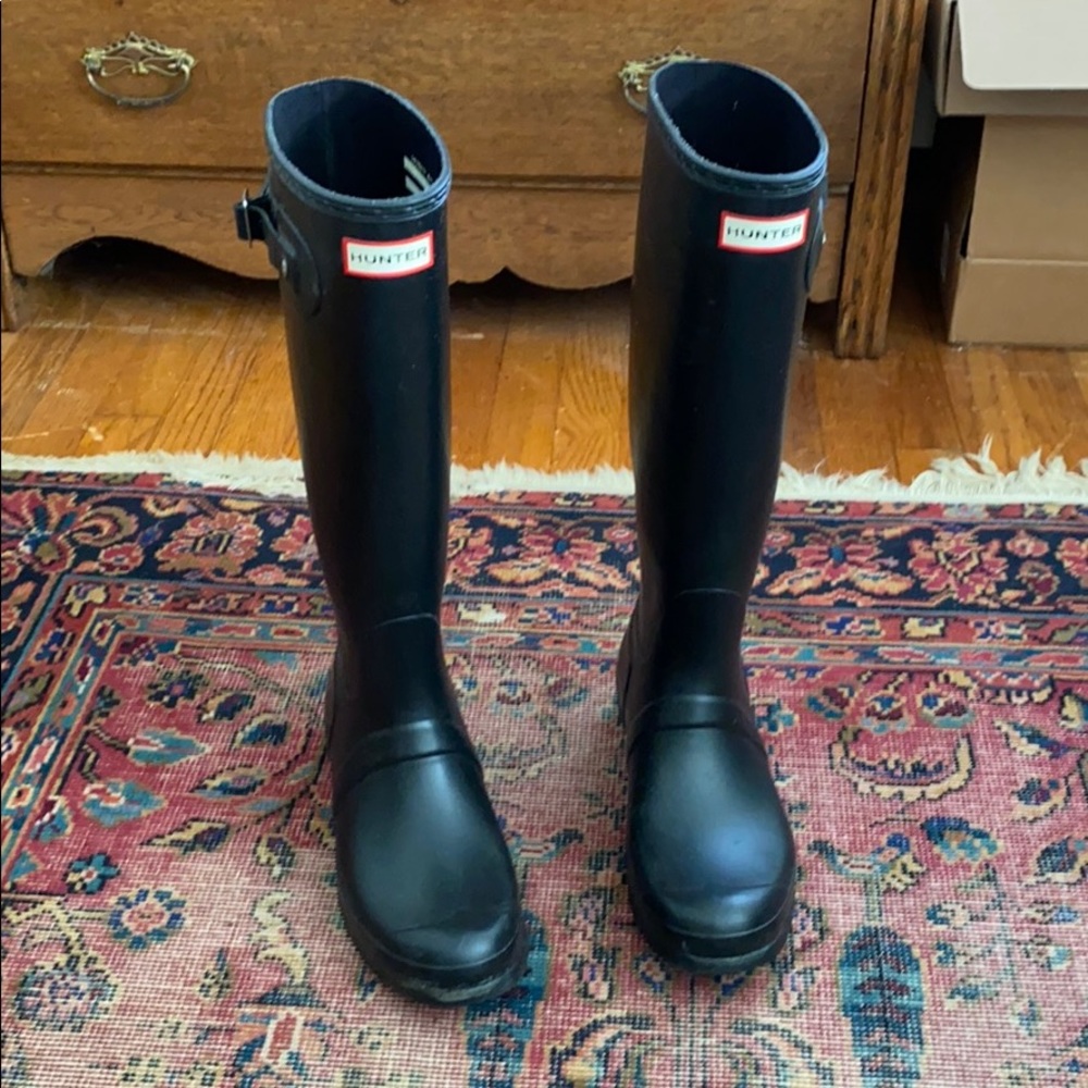 Hunter Tall Original Black Rain Boots